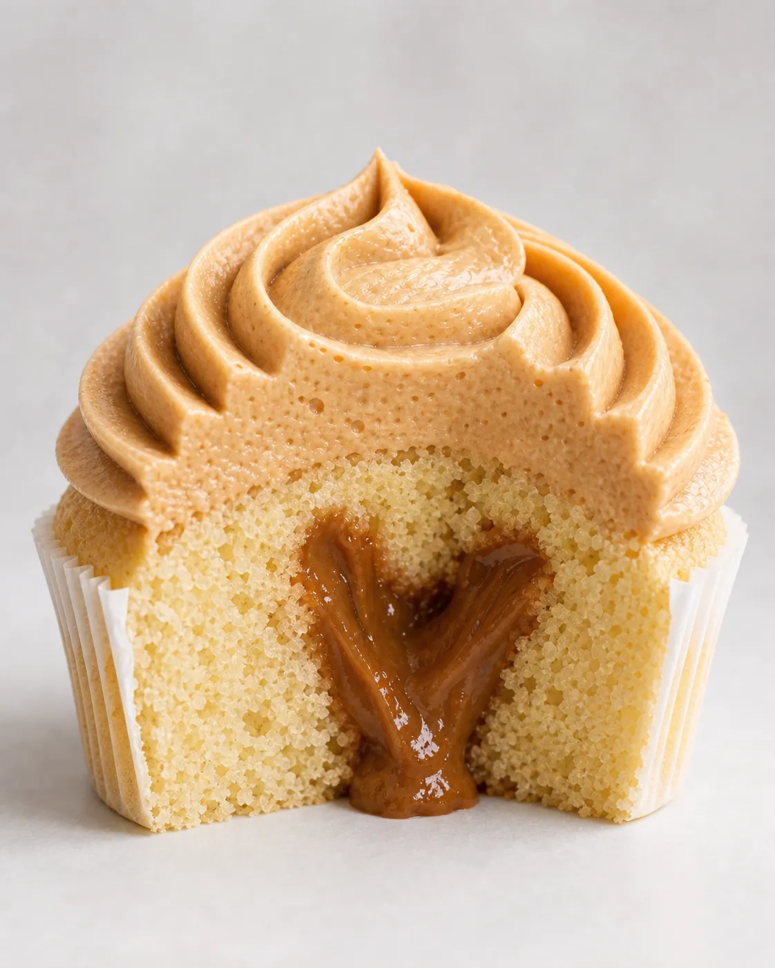 Lotus Biscoff Cream Core Cupcake